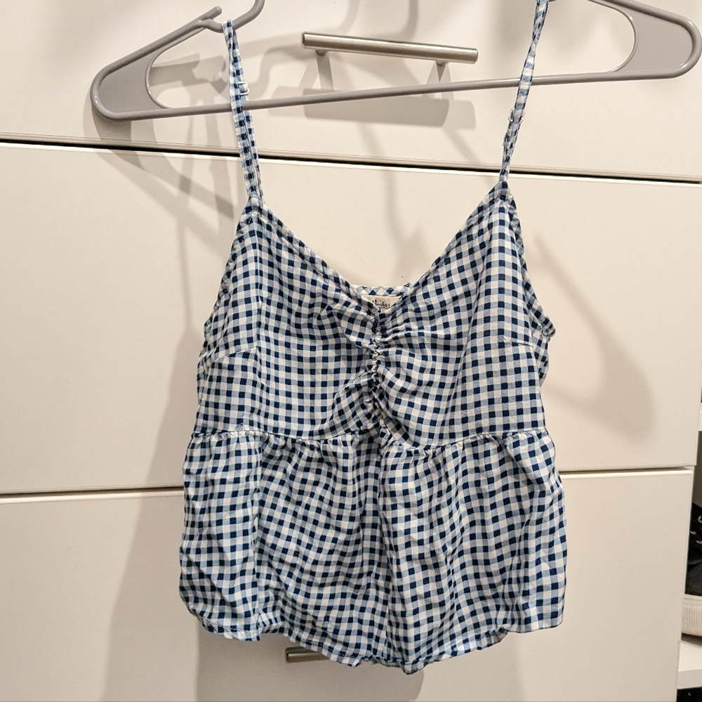 Gingham crop top